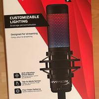 Microfono HyperX Quadcast S + Braccio Tonor