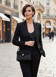 Borsa Pochette Vintage Nera ARES – Tracolla da Ser