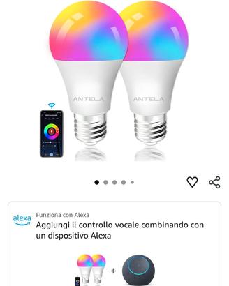 lampadine intelligenti Antela compatibili Alexa 