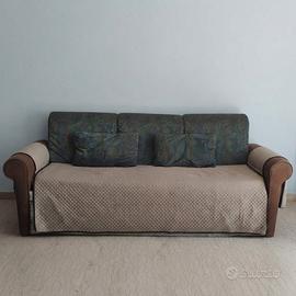 Divano letto due piazze comode con copridivano