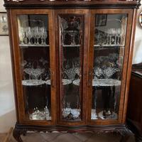 Vetrina antica in radica di Noce - Luigi Filippo