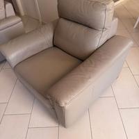 Poltrona salotto PoltroneSofà in vera pelle