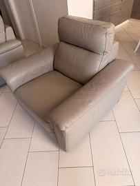 Poltrona salotto PoltroneSofà in vera pelle