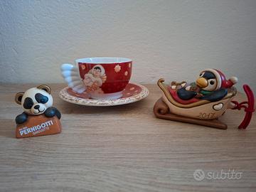 Lotto Thun: Panda Pernigotti, Slitta e Tazza Thun.