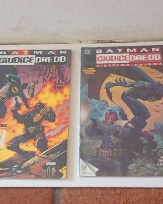 BATMAN GIUDICE DREDD 2 volumi + BATMAN IL RITORNO