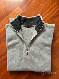 Maglione uomo grigio in lana - vintage anni 90 00s