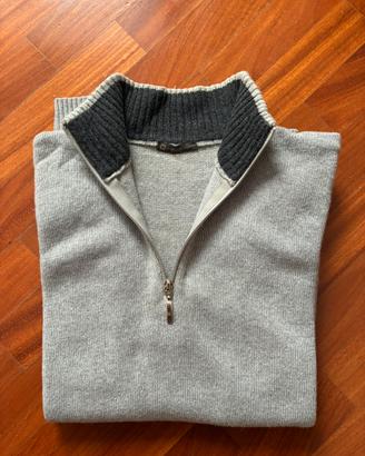 Maglione uomo grigio in lana - vintage anni 90 00s