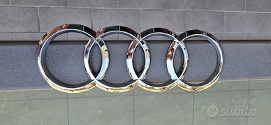 Emblema Audi Logo Anelli Fronte Retro