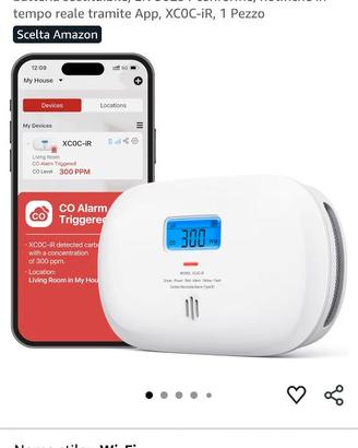 Rilevatore monossido di carbonio più wifi