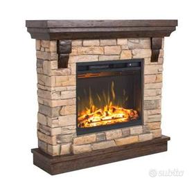 Camino elettrico con vero effetto fiamma