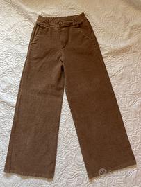 Pantalone a costine marrone
