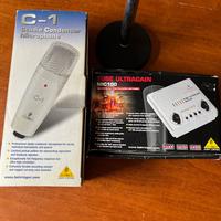 Preamplificatore microfonico con MicrofonBehringer
