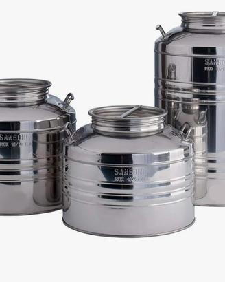 botte Sansone in acciaio inox per vino e olio 
