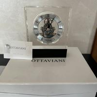 Set Ottaviani orologio da tavolo + cornice argento