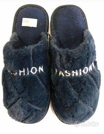 Pantofole donna blu 40/41
