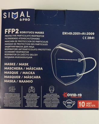 Mascherine FFP2 EN149 CE2841 Cf. 10Pz Meltiblow