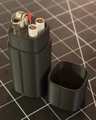 astuccio porta sigarette/ tabacco e accendino 3D