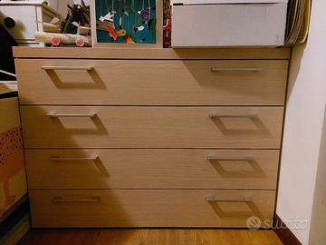 Cassettiera 4 cassetti