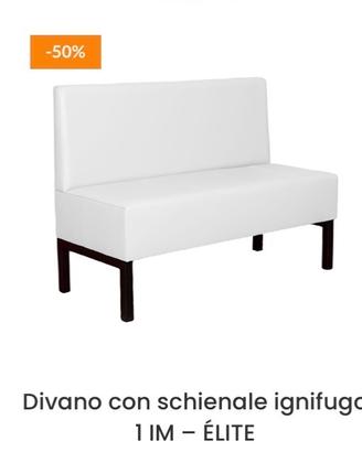 Divano con schienale