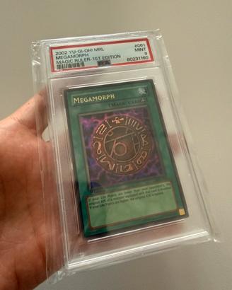 Yugioh! 2002 Megamorph MRL-061 PSA 9 First Edition