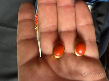 Orecchini in oro18k e collana abinata