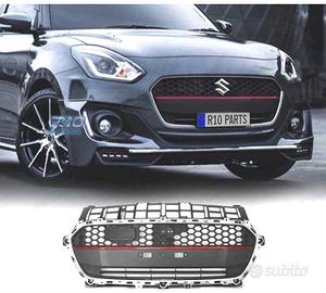 GRIGLIA PER SUZUKI SWIFT VI 17- NERO CROMATO