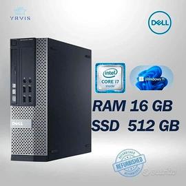 PC DESKTOP DELL 9020 SFF I7 RAM 16GB SSD512G WIN11