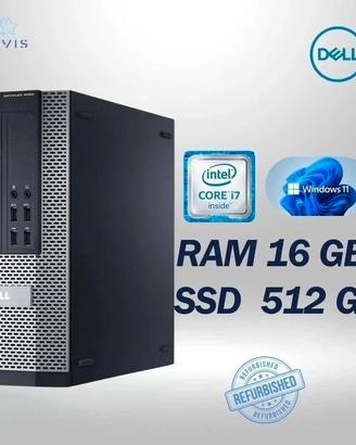 PC DESKTOP DELL 9020 SFF I7 RAM 16GB SSD512G WIN11