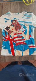 maglia donna tg M stile manga giapponese 