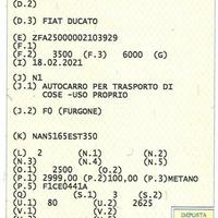 Motore per Fiat Ducato Metano 2011