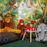 Fondale Carnevale tema Jungle