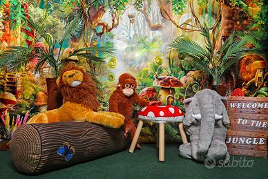 Fondale Carnevale tema Jungle