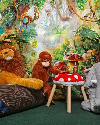 Fondale Carnevale tema Jungle