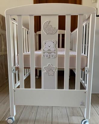 Lettino con sbarre Italbaby + materasso AirCuddle