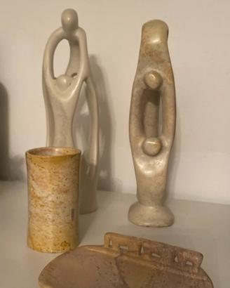 Accessori e sculture in pietra saponaria