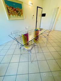 Tavolo Roche Bobois con seggiole