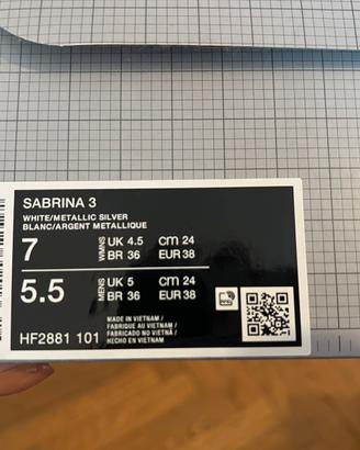 Nike Sabrina 3 taglia 38 (24 cm)