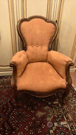 poltrona stile Luigi Filippo
