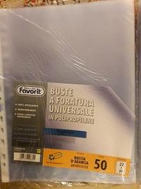 BUSTE TRASPARENTI FORATURA UNIVERSALE