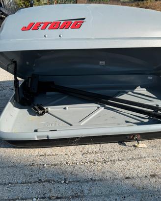 Box tetto Jetbag + barre portapacchi completo