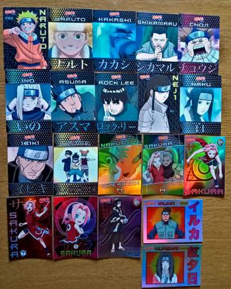 LOTTO 20 CARDS NARUTO NINJA RANKS PANINI 2002