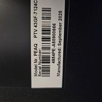 Ricambi PEAQ PTV43GF-7124C, Smart TV LED

