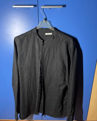 Camicia Lino nero- Paolo Pecora