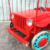 Auto a pedali JEEP WILLYS anni 50 pompieri