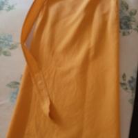 Gonna in lino a portafoglio 