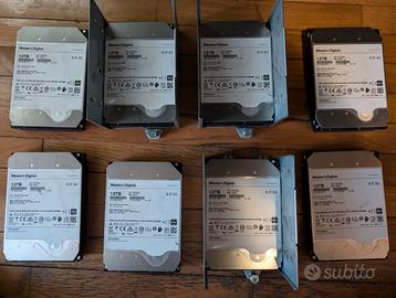 8x HDD SAS WD 12TB HC520