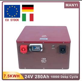 Pacco batterie 24v 280ah LifePO4 