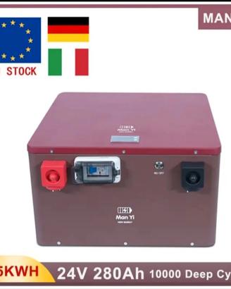 Pacco batterie 24v 280ah LifePO4