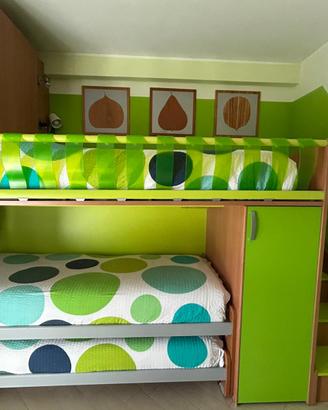 Cameretta Moretti Compact 3 posti letto