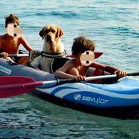 canoa gonfiabile tre posti
